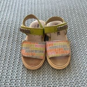 moschino toddler shoes sandals baby kids logo